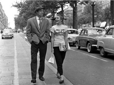 Jean Seberg e Jean Paul Belmondo