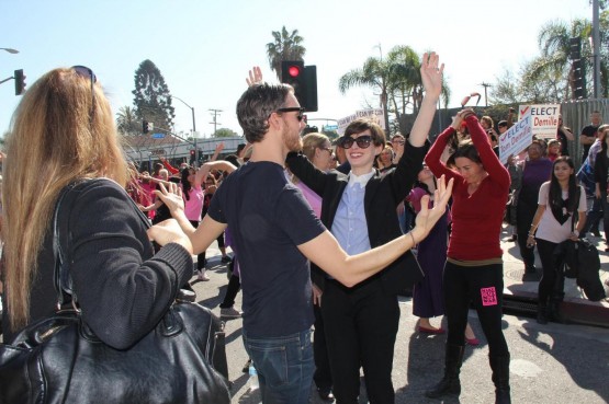 Vip al V-Day, manifestazione contro la violenza sulle donne07