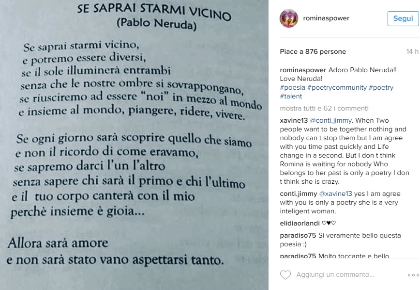 Romina Power Frasi D Amore Misteriose A Chi Si Rivolge